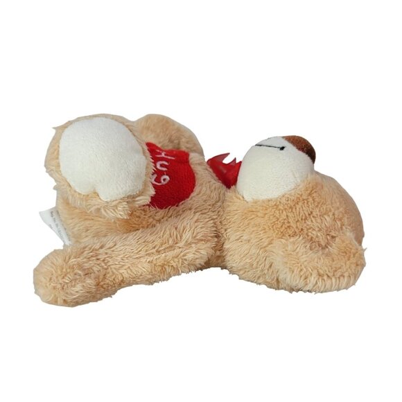 2/$15 Valentine's Day Hug Me Classic Bear Plush Brown 7" Embroider Heart Smiling - Picture 6 of 10